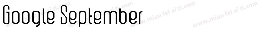 Google September字体转换